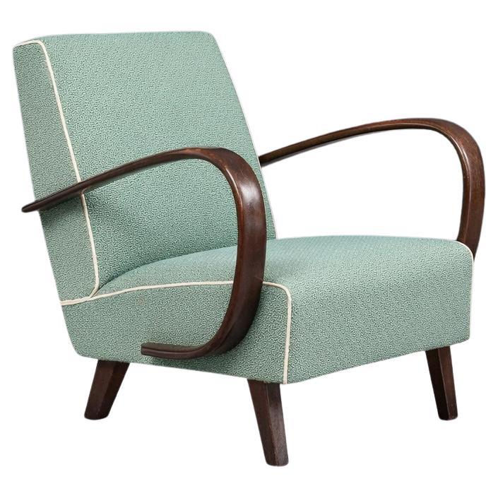 Mid-Century Modern Art Deco Lounge Chair by Jindřich Halabala, 1940s