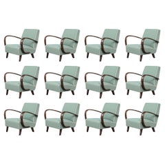 Silla Art Decó de mediados de siglo de Jindřich Halabala, años 40 Silla Art Decó de mediados de siglo de Jindřich Halabala, años 40