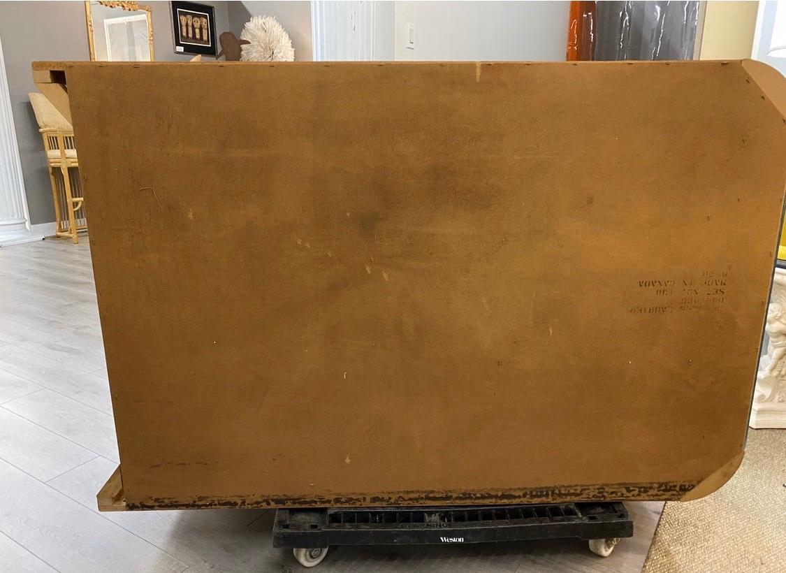 Mid-Century Modern Art Deco Style Large Chest Bar Armoire Wardrobe In Good Condition In West Hartford, CT