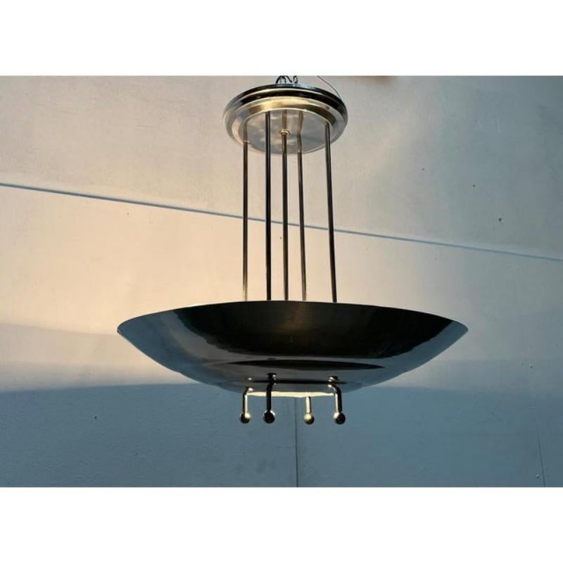 20th Century Mid-Century Modern Art Deco Style Pendant Lamp, 1950s For Sale