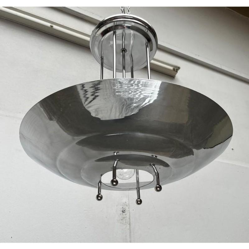 Mid-Century Modern Art Deco Style Pendant Lamp, 1950s For Sale 1
