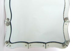 Mid Century Modern Art Deco Style Venetian Style Wall Mirror