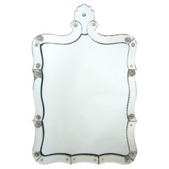 Mid Century Modern Art Deco Style Venetian Style Wall Mirror