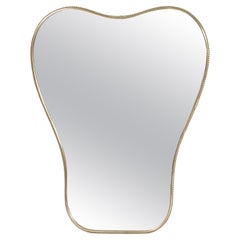 Mid-Century Modern Art Deco Wall Mirror by Fontana Arte, Gio Ponti Attributable