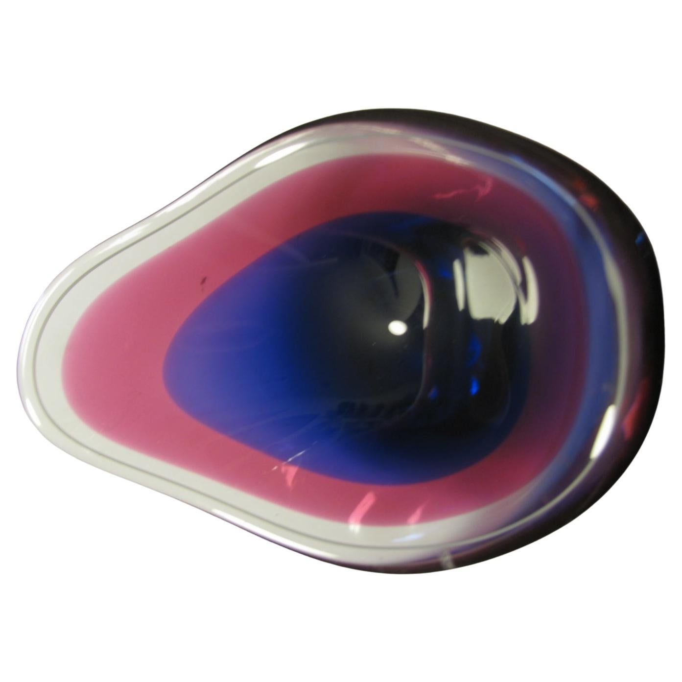 Centro de mesa de cristal Art Paul Kedelv de Flygsfors, moderno de mediados de siglo mediados del siglo XX en venta