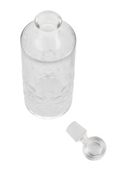 Mid-Century Modern Art Glass Crystal Scandinavian Decanter, circa 1950s
