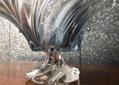 Mid-Century Modern Art Glass Murano Stemmed Vase / Bowl Centrepiece