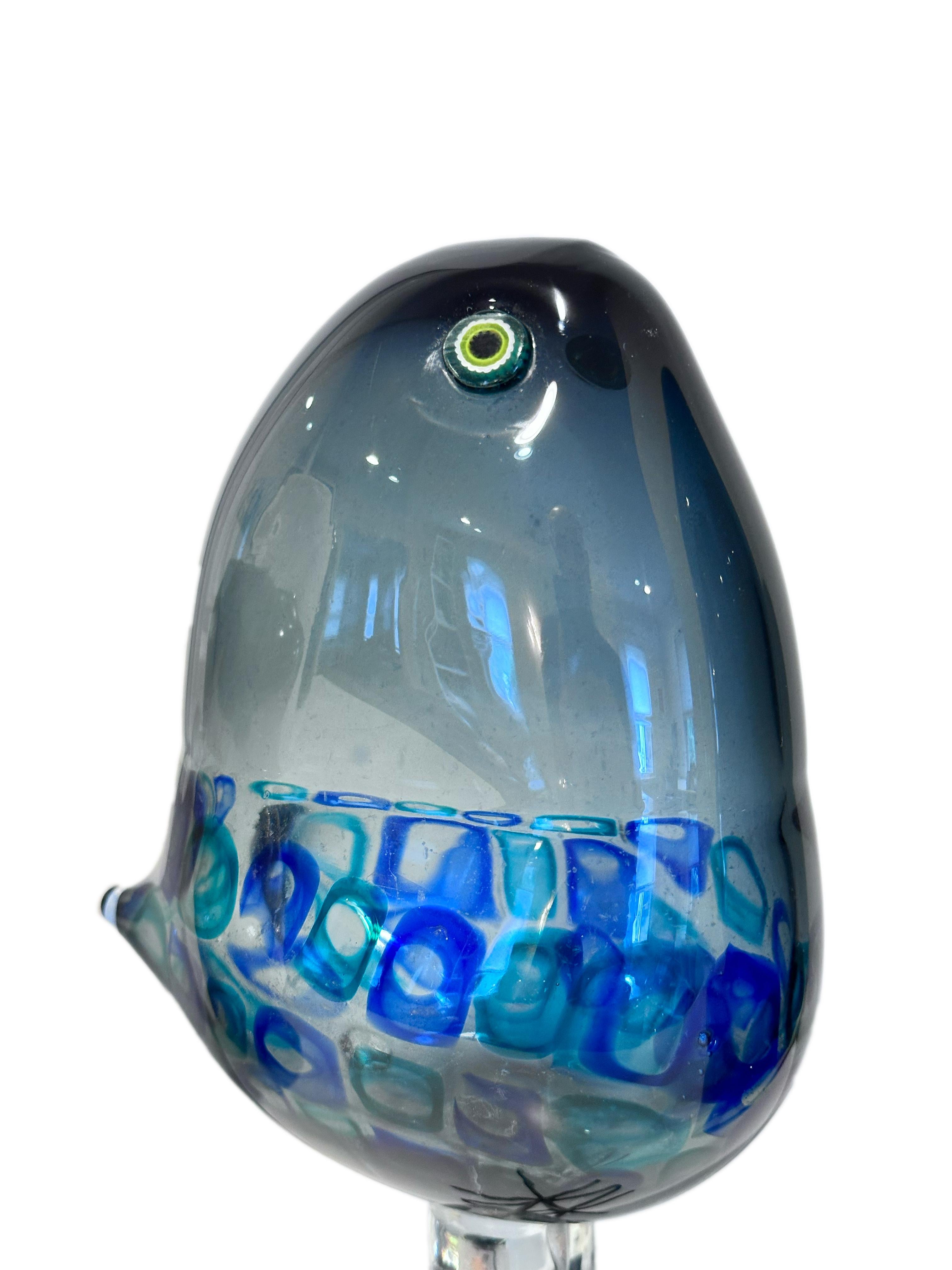 Mid-Century Modern Mid Century Modern Art Glass Pulcino Bird by, Alessandro Pianon for VIstosi For Sale