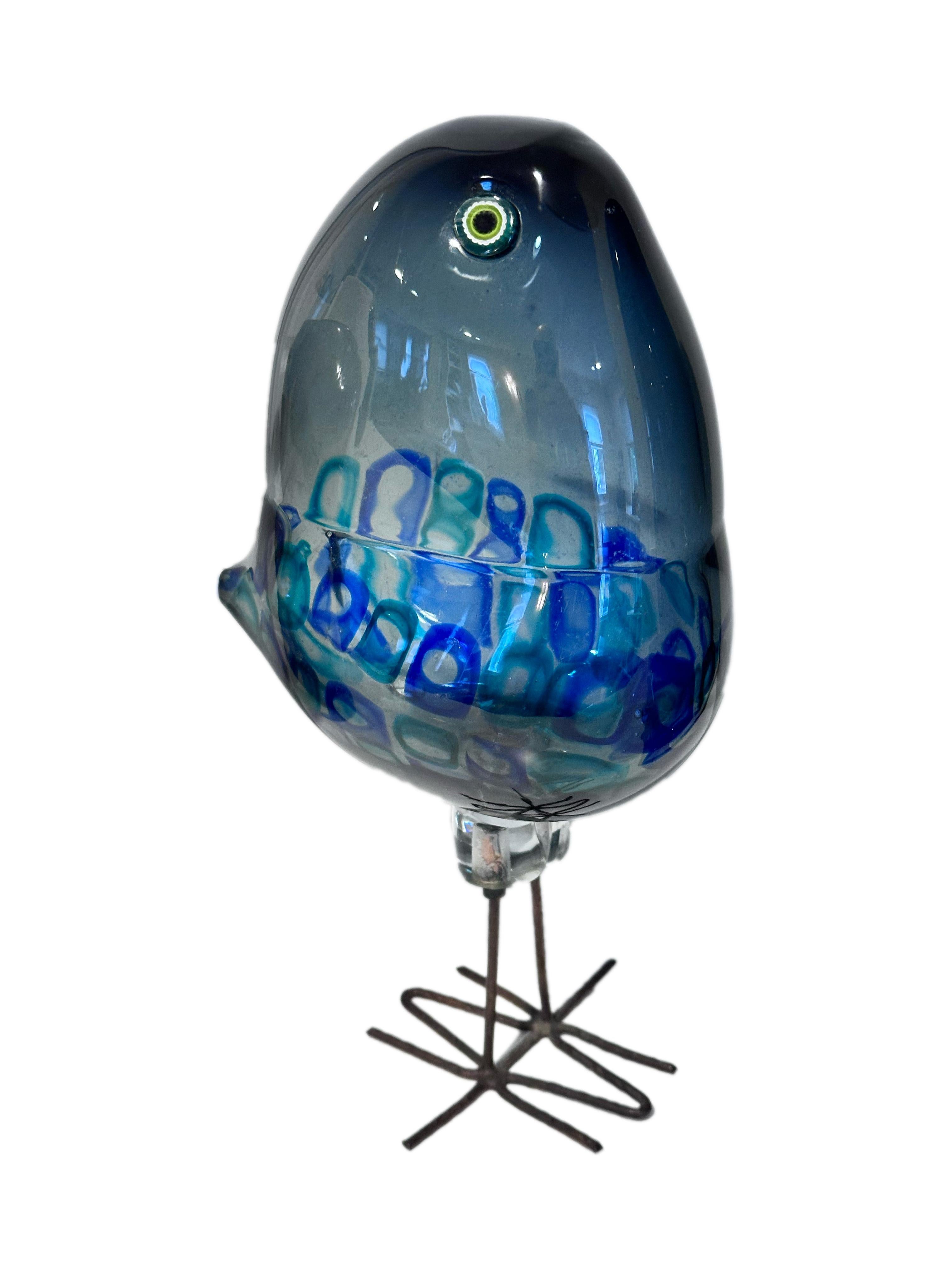 Italian Mid Century Modern Art Glass Pulcino Bird by, Alessandro Pianon for VIstosi For Sale