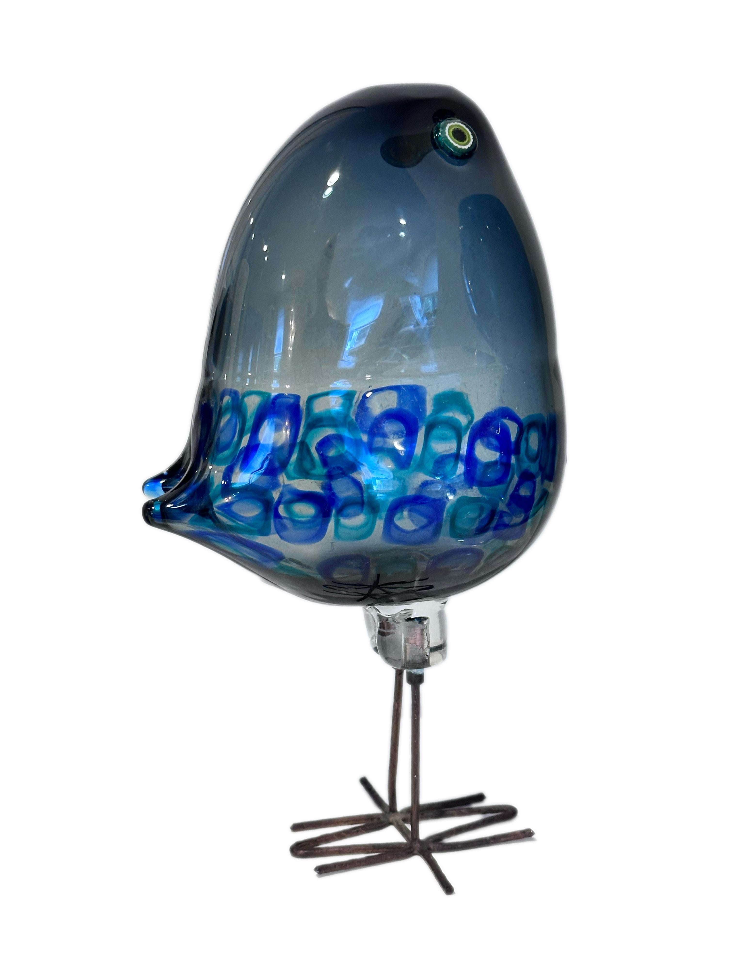 Hand-Crafted Mid Century Modern Art Glass Pulcino Bird by, Alessandro Pianon for VIstosi For Sale