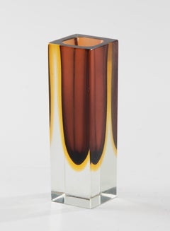 Vase Sommerso en verre d'art moderne du milieu du siècle dernier - Flavio Poli