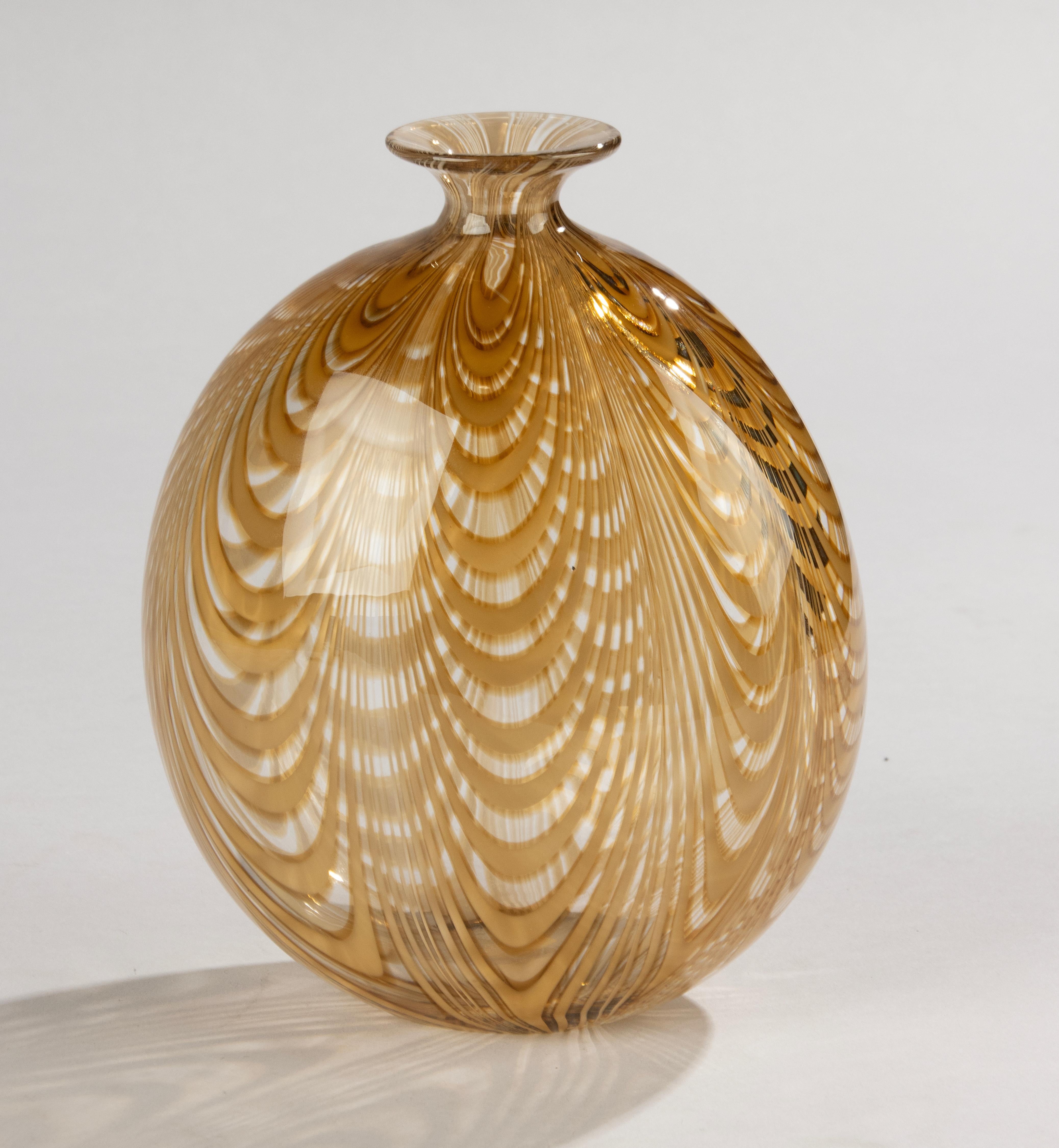 Vaso in vetro artistico della metà del secolo scorso - Cenedese Murano in vendita 7