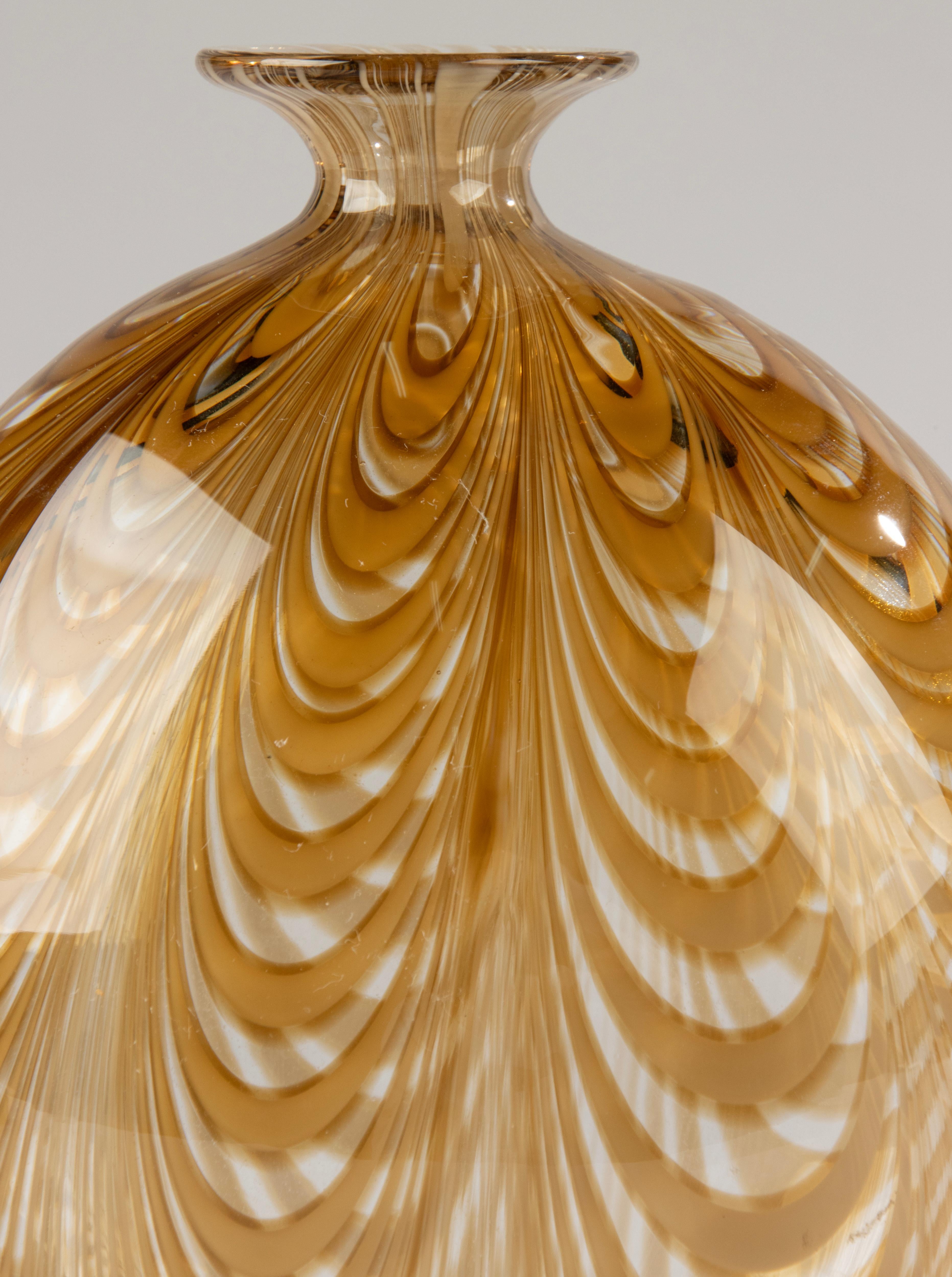 Mid-Century moderno Vaso in vetro artistico della metà del secolo scorso - Cenedese Murano in vendita