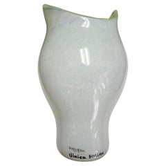 Mid Century Modern Art Glass Vase Kosta Boda by Ulrica Hydman-Valliens Open Mind