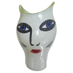 Vase en verre d'art moderne du milieu du siècle Kosta Boda par Ulrica Hydman-Vallien Open Mind