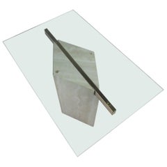Tavolino Artedi moderno di metà secolo con base in marmo
