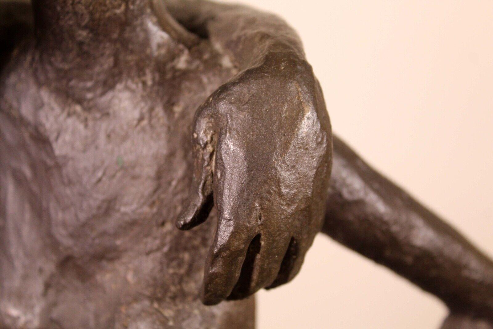 Mid-Century Modern Arthur Schneider Bronze Sculpture of Nude Figures Signed 3