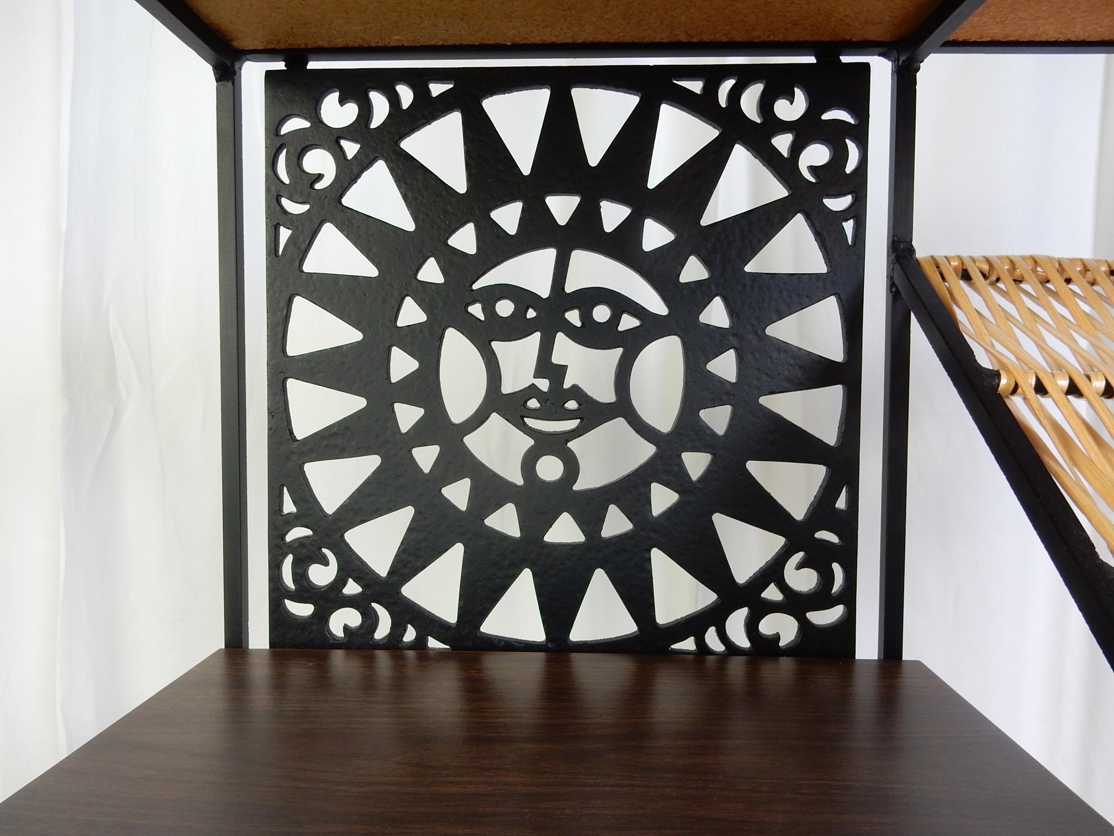 Mid-Century moderno Divisorio da camera in rattan Arthur Umanoff Design, metà del secolo scorso in vendita