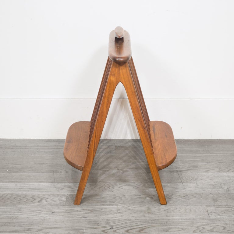 Mid-Century Modern Arthur Umanoff Walnut Record Holder ...