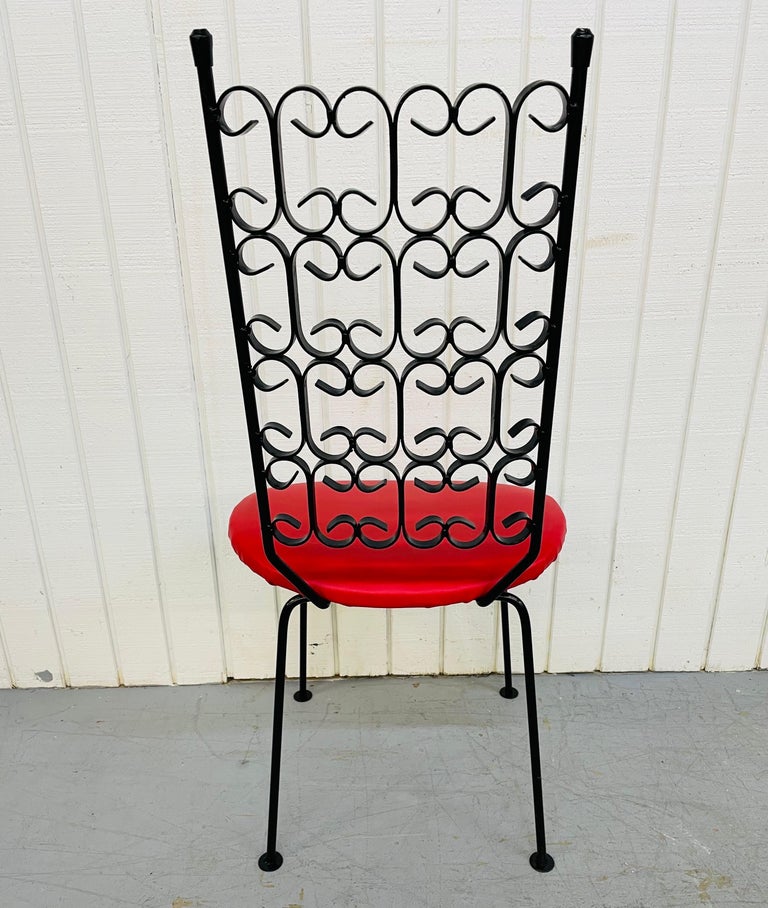 MidCentury Modern Arthur Umanoff Wrought Iron Patio Chairs For Sale at