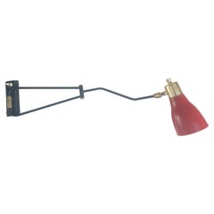 Mid-Century Modern Articulated Wallight Attributed to Luigi Caccia Dominioni