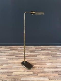 Mid-Century Modern Articulating Brass Floor Lamp by Casella