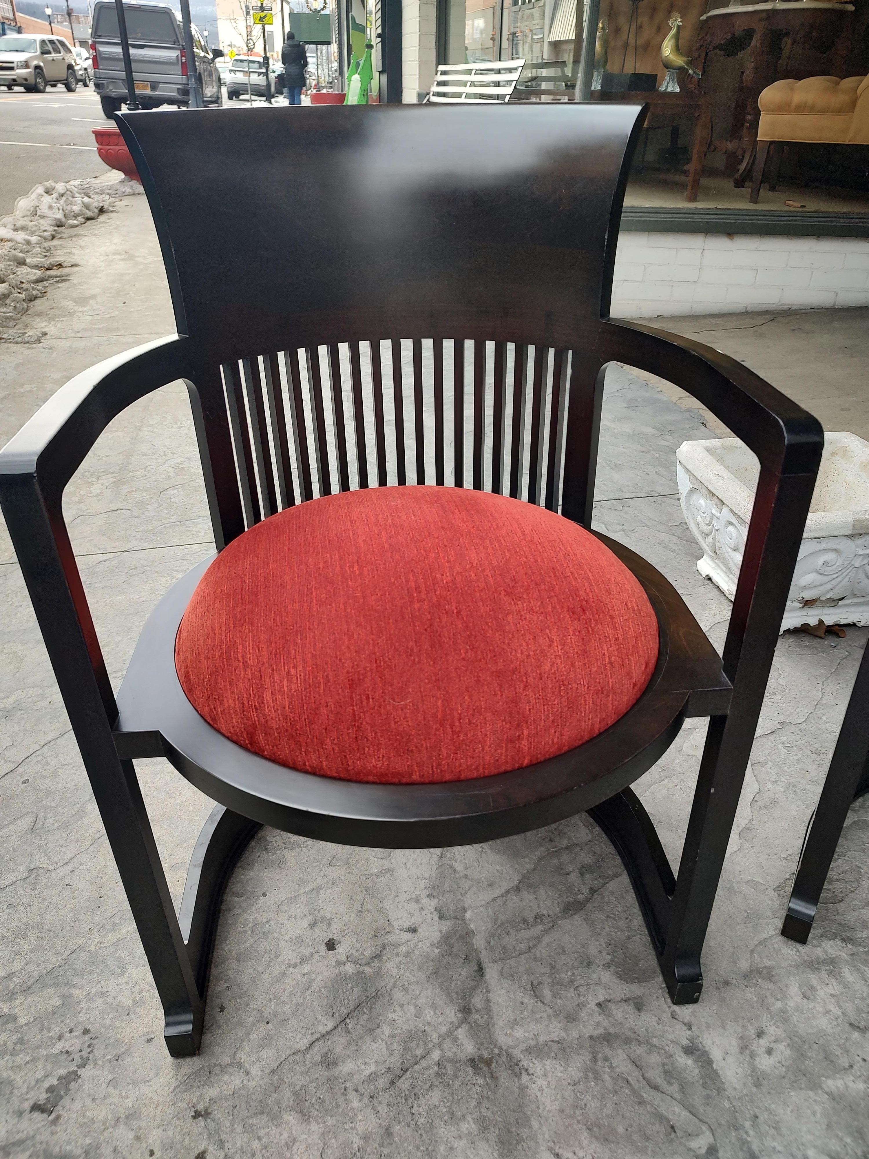 Mid-Century Modern Arts and Crafts Set of 4 Frank Lloyd Wright Chairs ...
