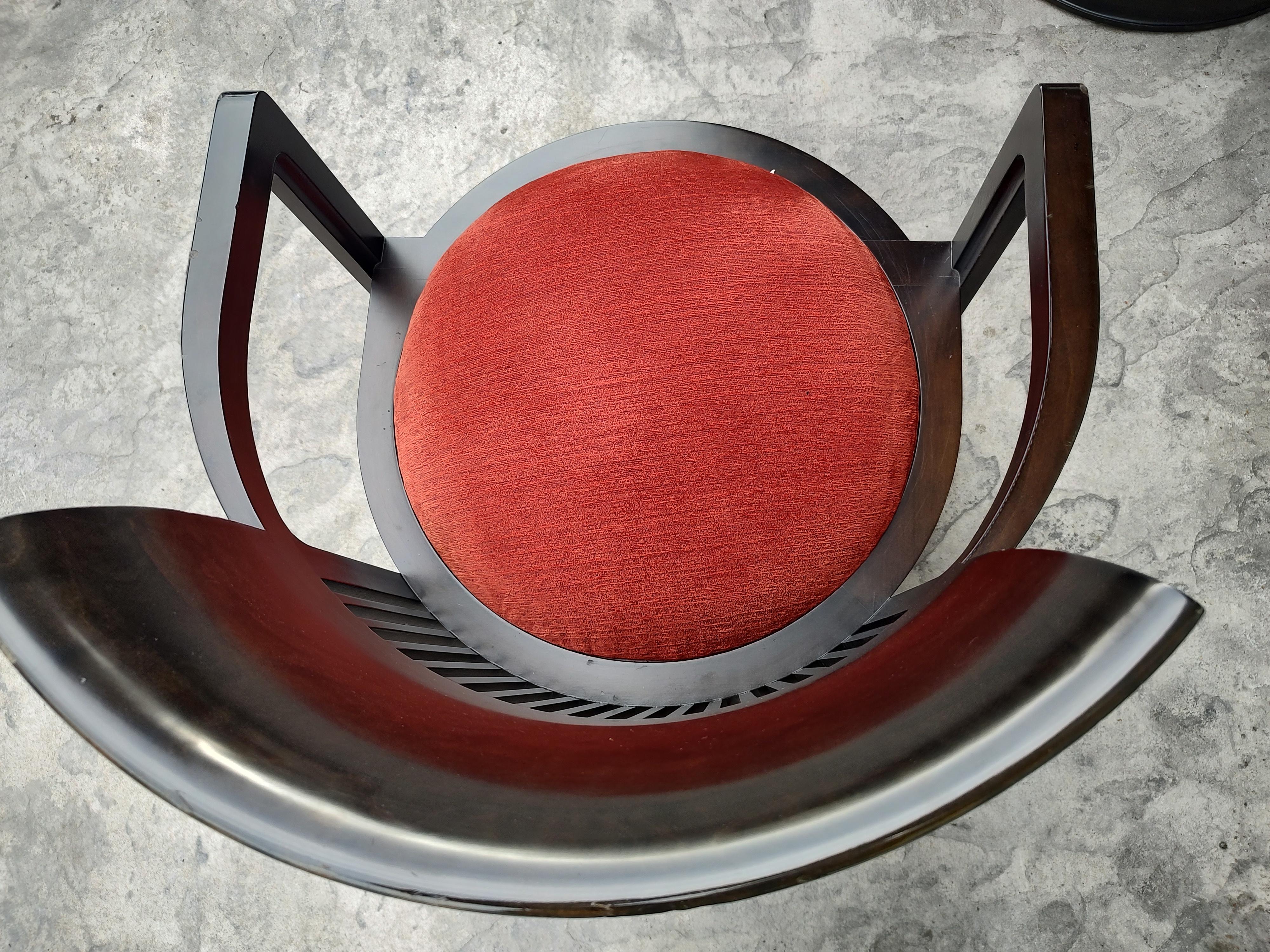 Mid-Century Modern Arts and Crafts Set of 4 Frank Lloyd Wright Chairs ...