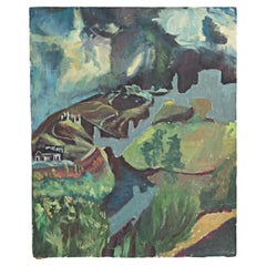 Opera d'arte moderna di metà secolo Pittura, 1960 circa