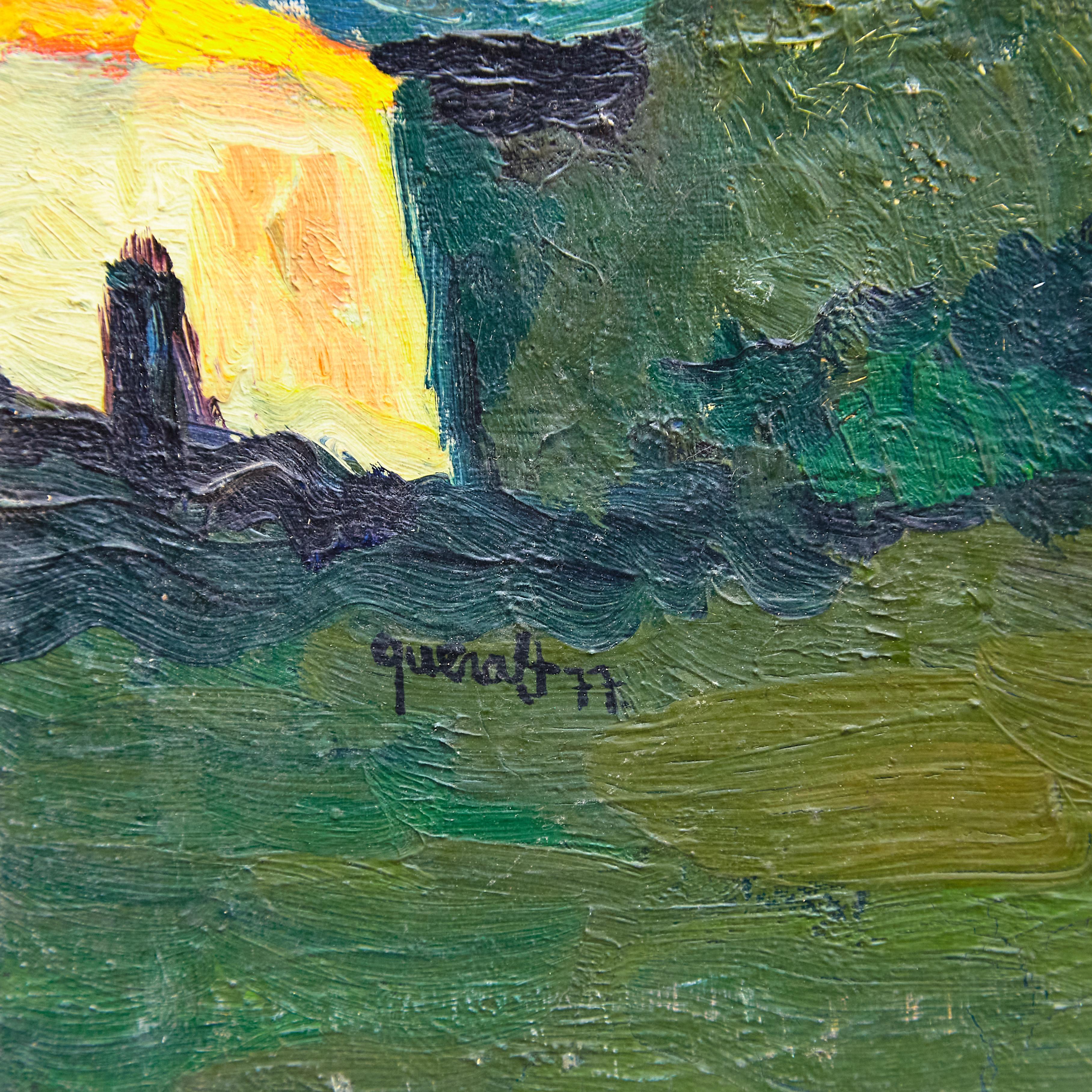 Obra de arte moderno de mediados de siglo Pintura, hacia 1977 en Bueno estado para la venta en Barcelona, ES