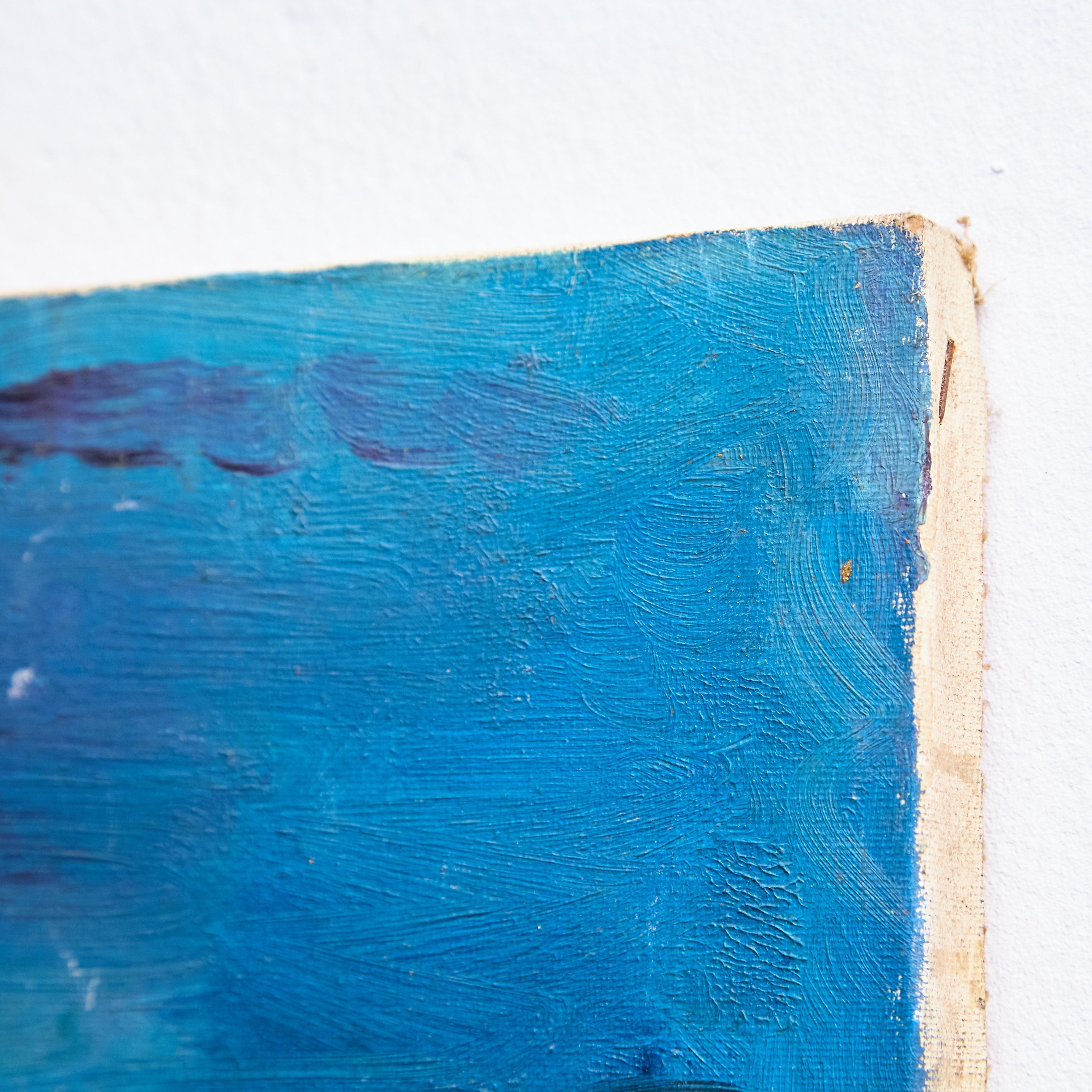 Obra de arte moderno de mediados de siglo Pintura, hacia 1977 en venta 1