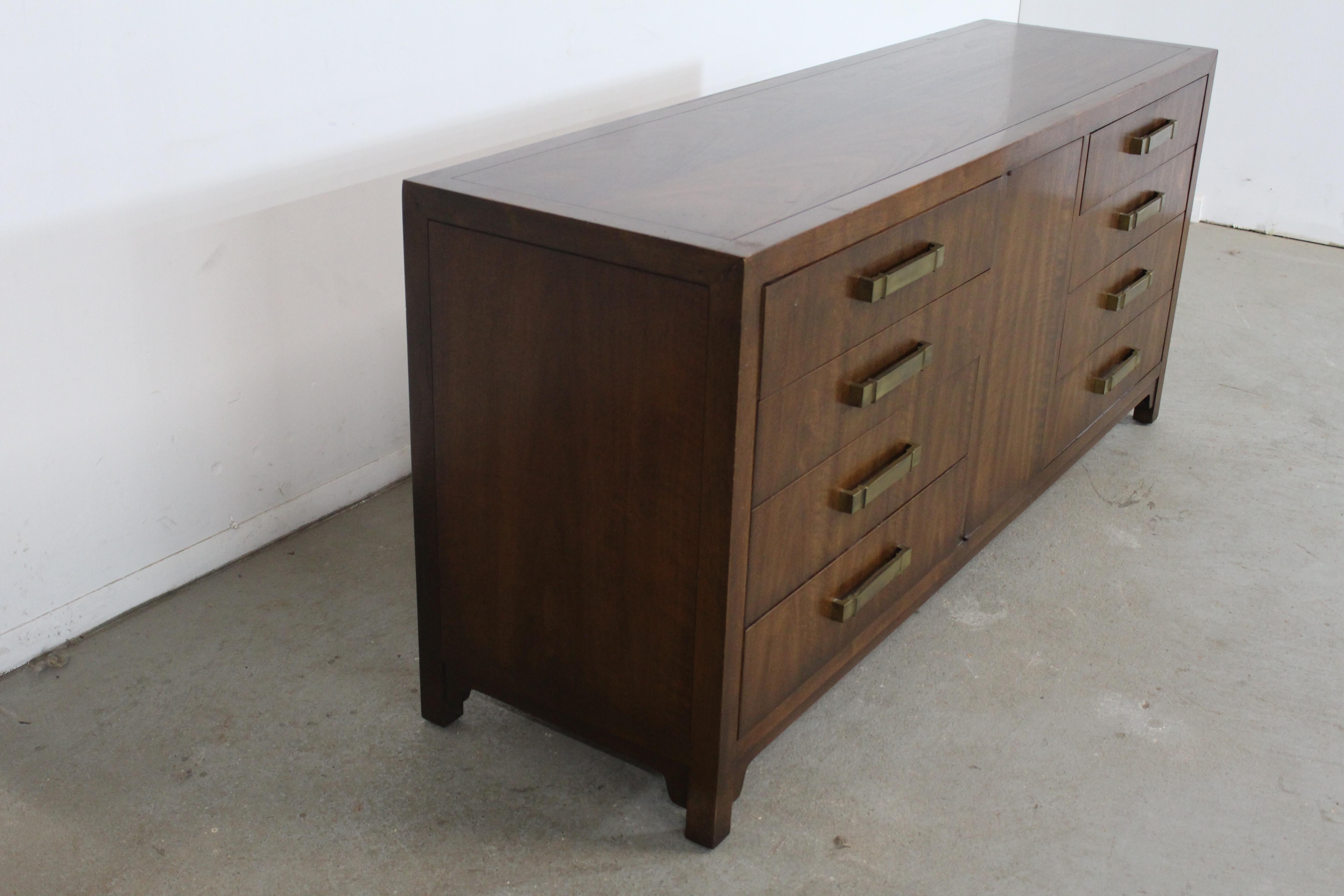 American Mid-Century Modern Asain Credenza/Dresser Black Mahoghany by Heritage Furniture