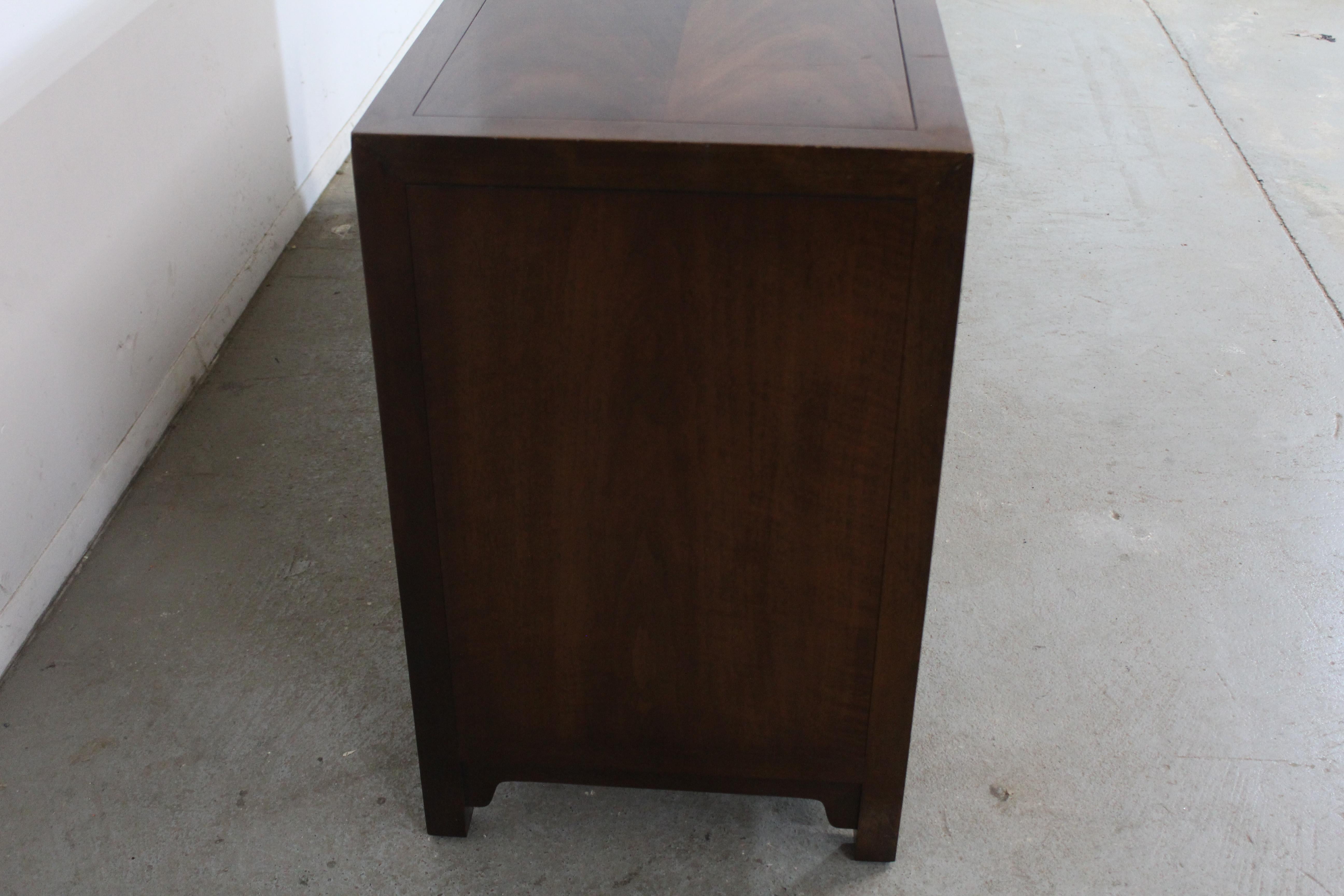 Mid-Century Modern Asain Credenza/Dresser Black Mahoghany by Heritage Furniture In Good Condition In Wilmington, DE