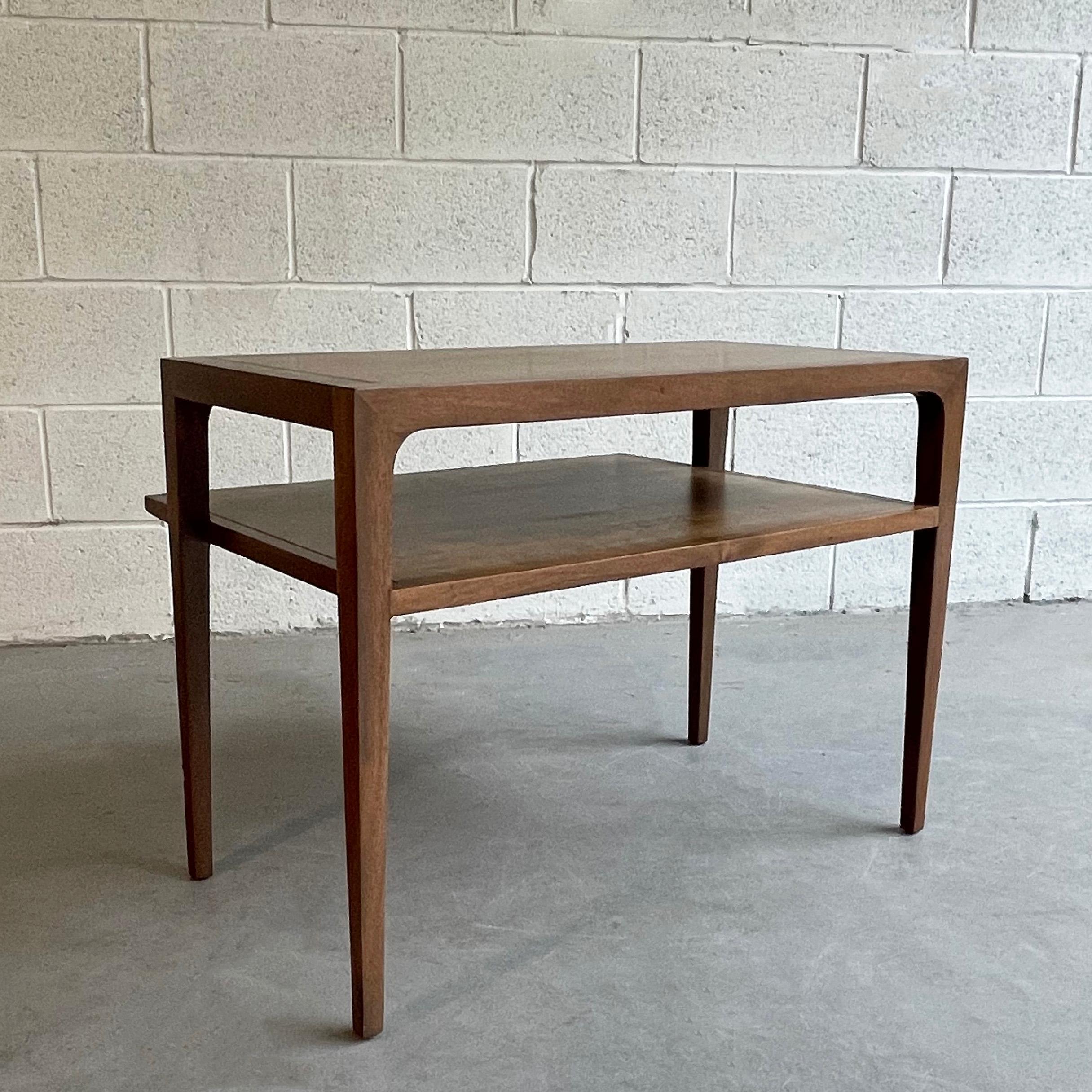 Mid-Century Modern Ash Side Table by John Van Koert for Drexel In Good Condition For Sale In Brooklyn, NY