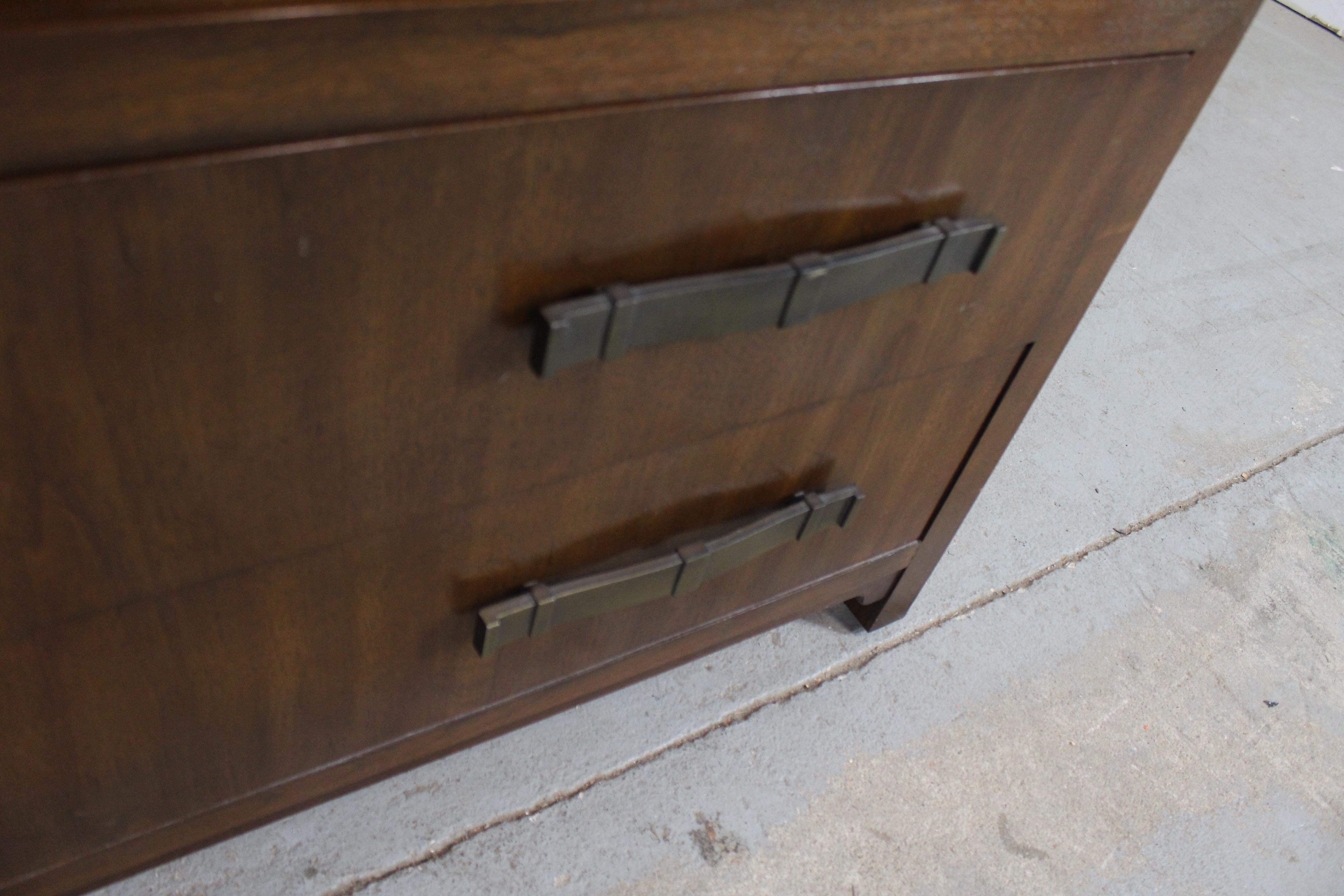 Mid-Century Modern Asian Gentleman's Tall Chest on Chest by Heritage 7