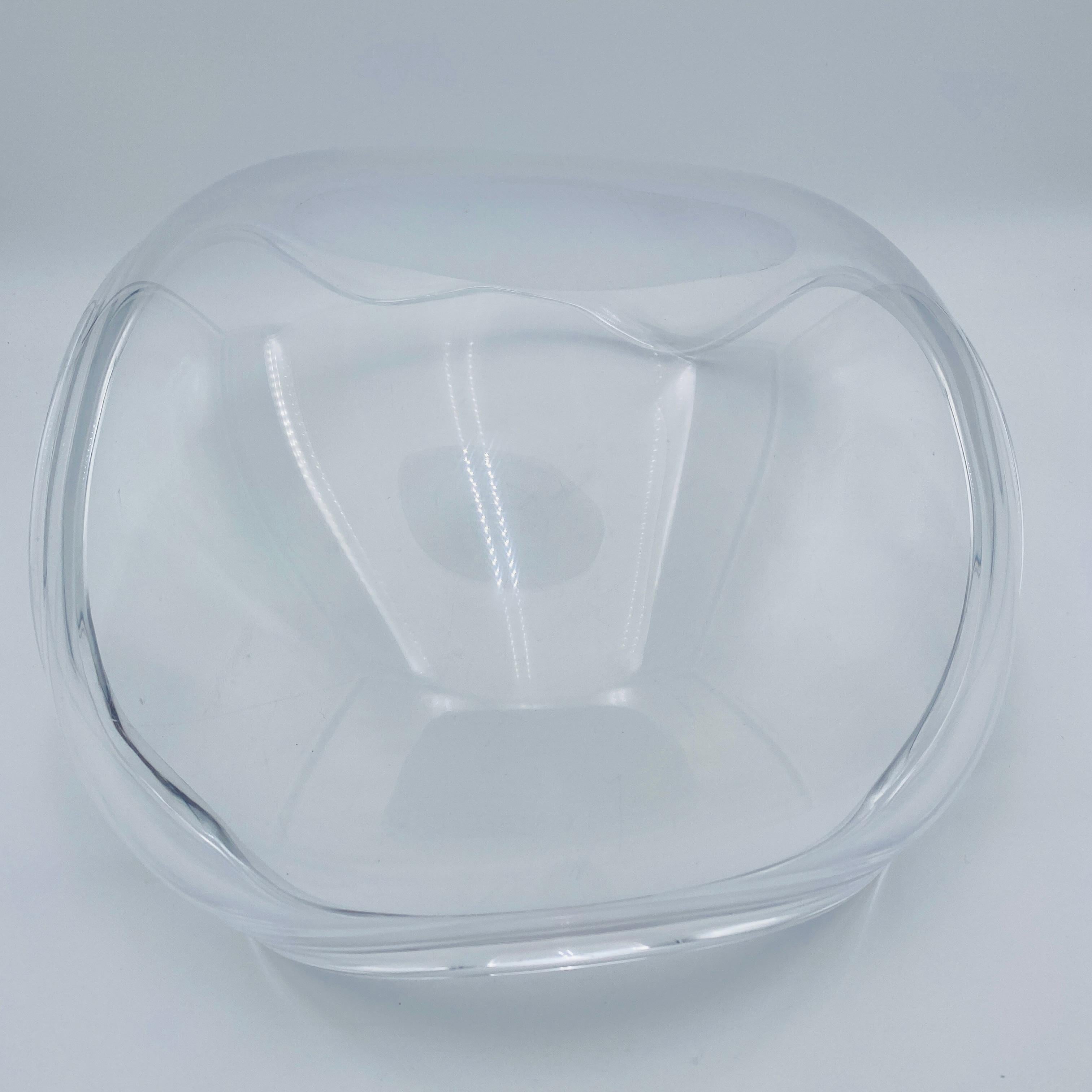 Metà XX secolo Ciotola in lucite Astrolite moderna di metà secolo Ritts Co. 1960 in vendita
