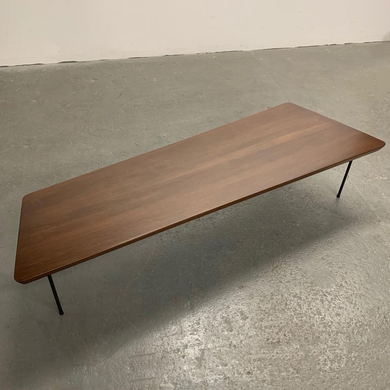 MidCentury Modern Asymmetrical Maple Coffee Table at 1stDibs