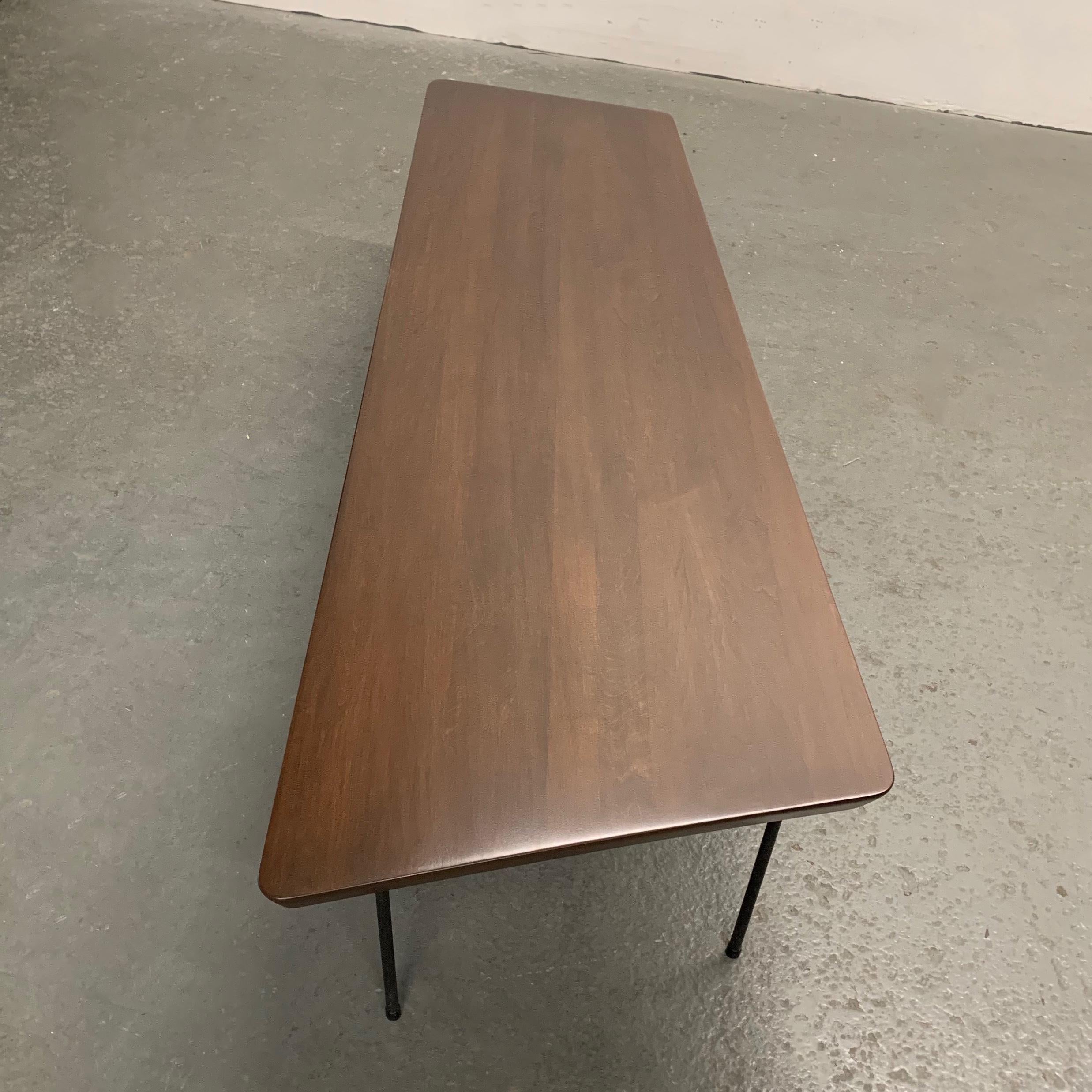 American Mid-Century Modern Asymmetrical Maple Coffee Table