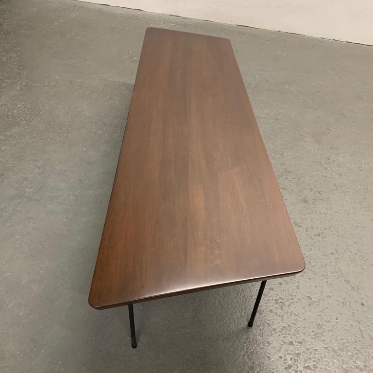 MidCentury Modern Asymmetrical Maple Coffee Table at 1stDibs