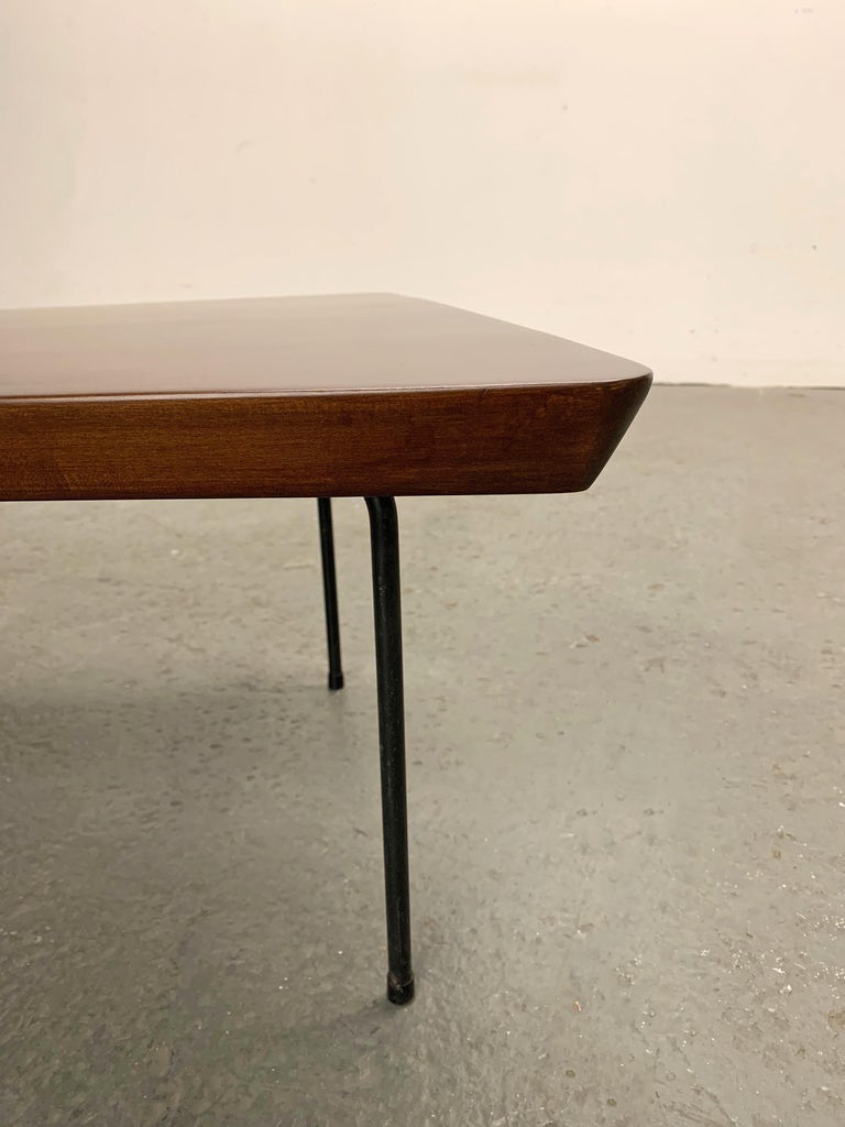 MidCentury Modern Asymmetrical Maple Coffee Table at 1stDibs