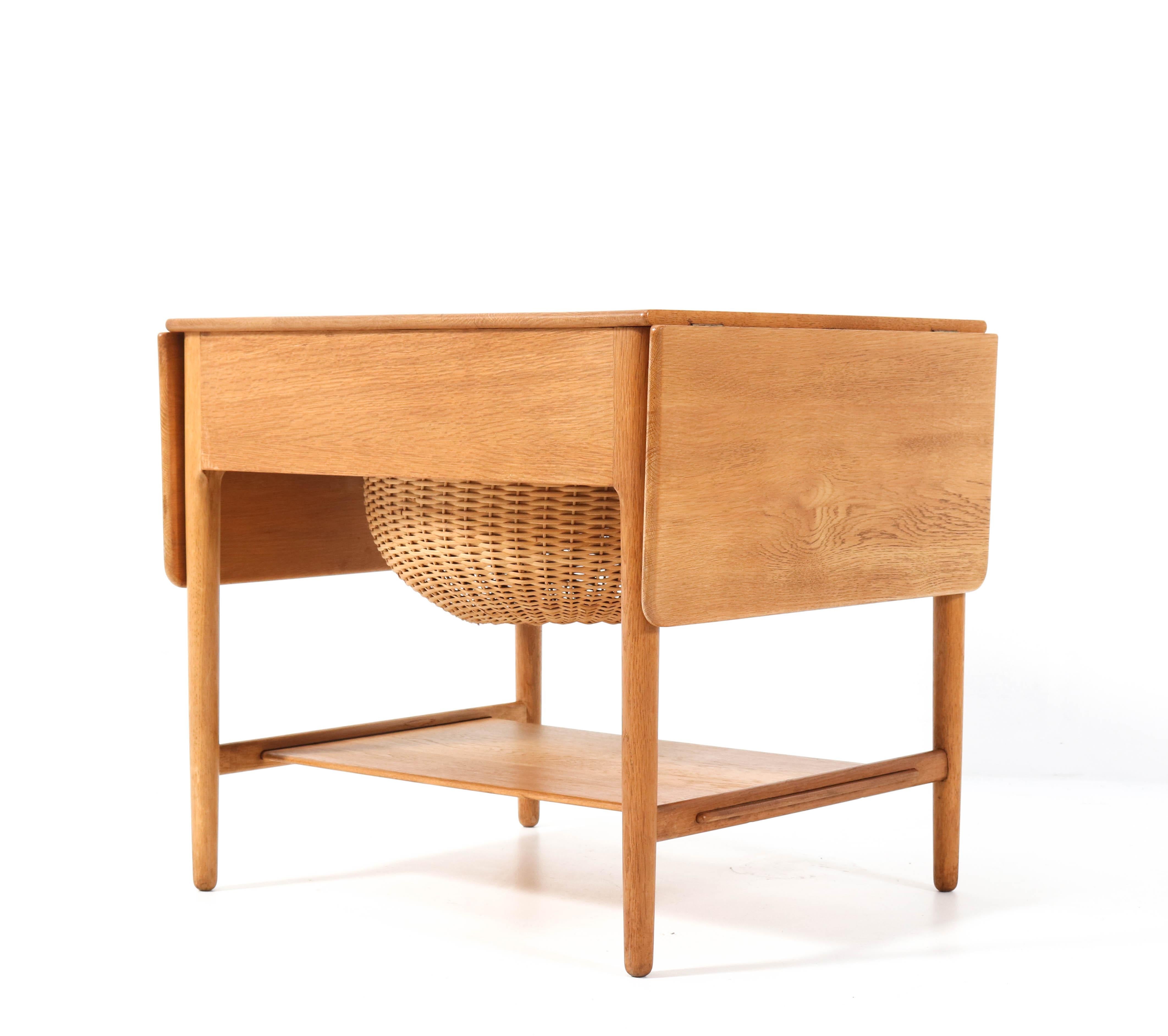 Mid-Century Modern AT-33 Sewing Table by Hans J. Wegner for Andreas Tuck, 1950s 2