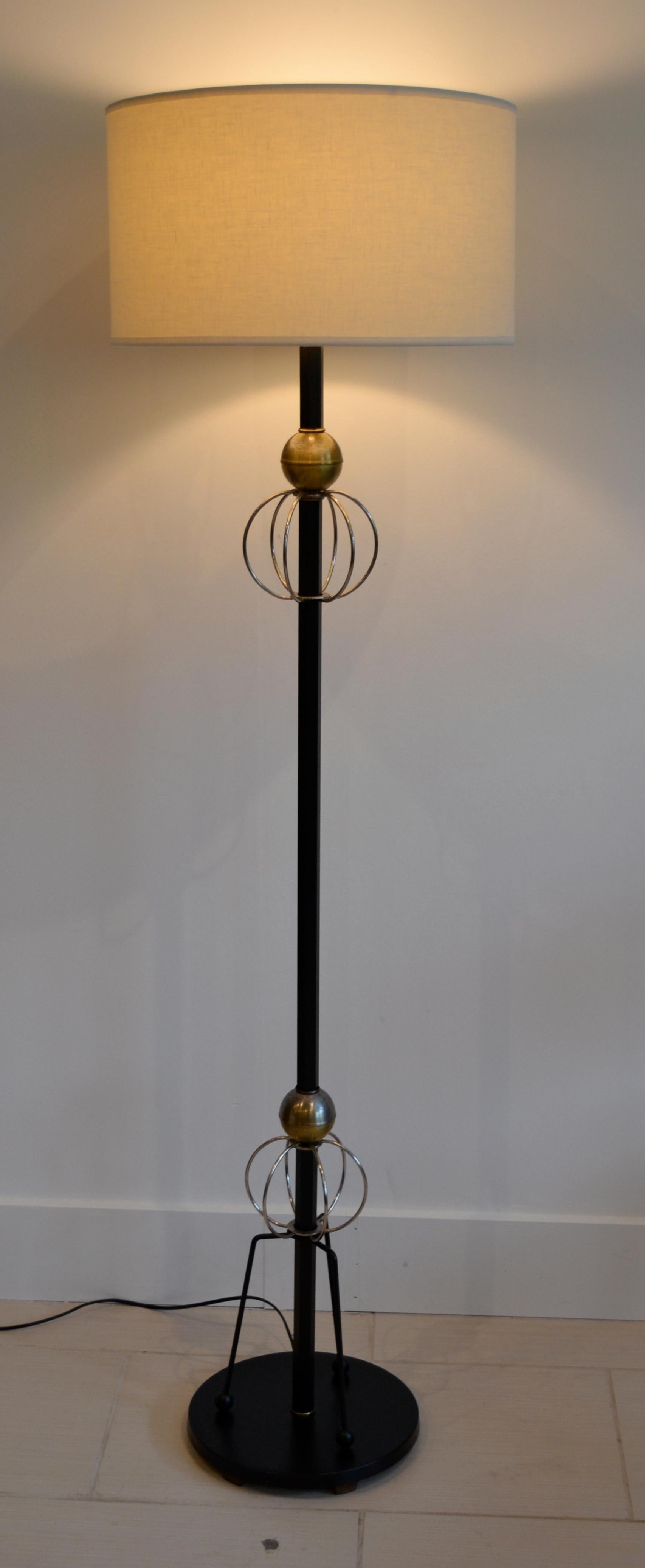 mid century atomic floor lamp