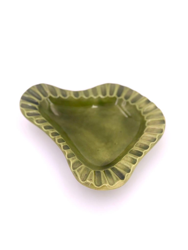 MidCentury Modern Atomic Age Freeform Ashtray in Ceramic at 1stDibs