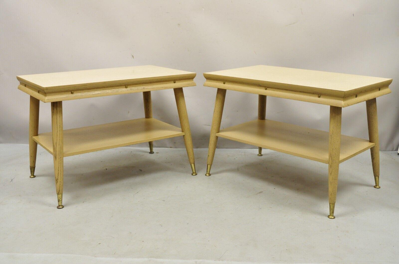 Mid-Century Modern Table basse en bois et stratifié de style moderne Atomic Era, 3 Pc Set en vente