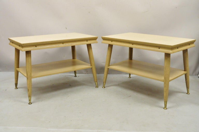 MidCentury Modern Atomic Era Laminate and Wood Coffee Table Set, 3 Pc