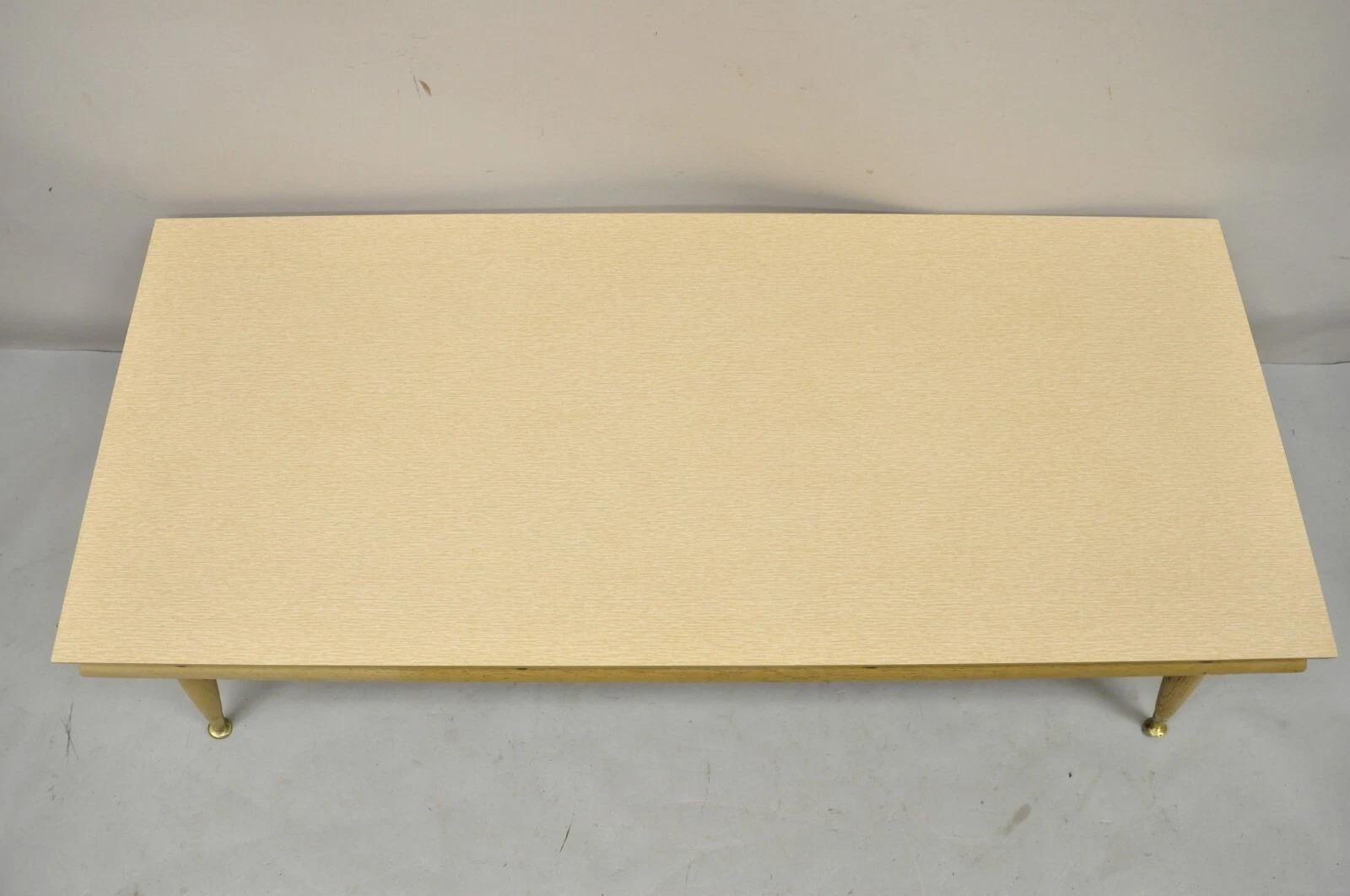 Mid Century Modern Atomic Era Laminate & Wood Coffee Table Set - 3 pc Set In Good Condition In Philadelphia, PA