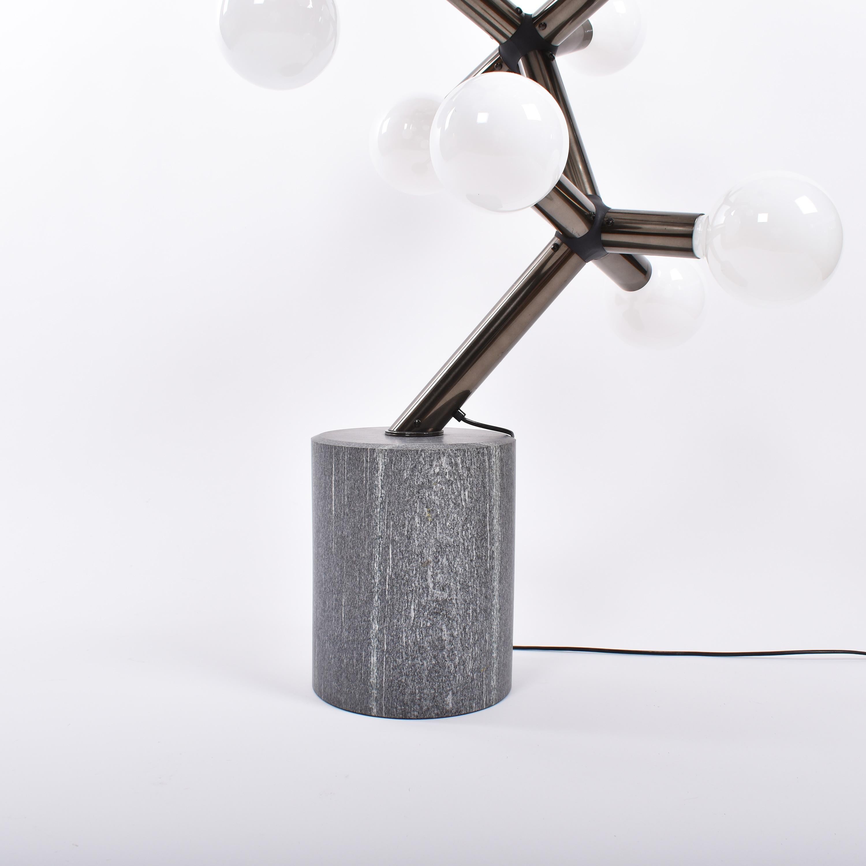 Late 20th Century Mid-Century Modern Atomic Floor Lamp by Trix & Robert Haussmann for Swisslamps