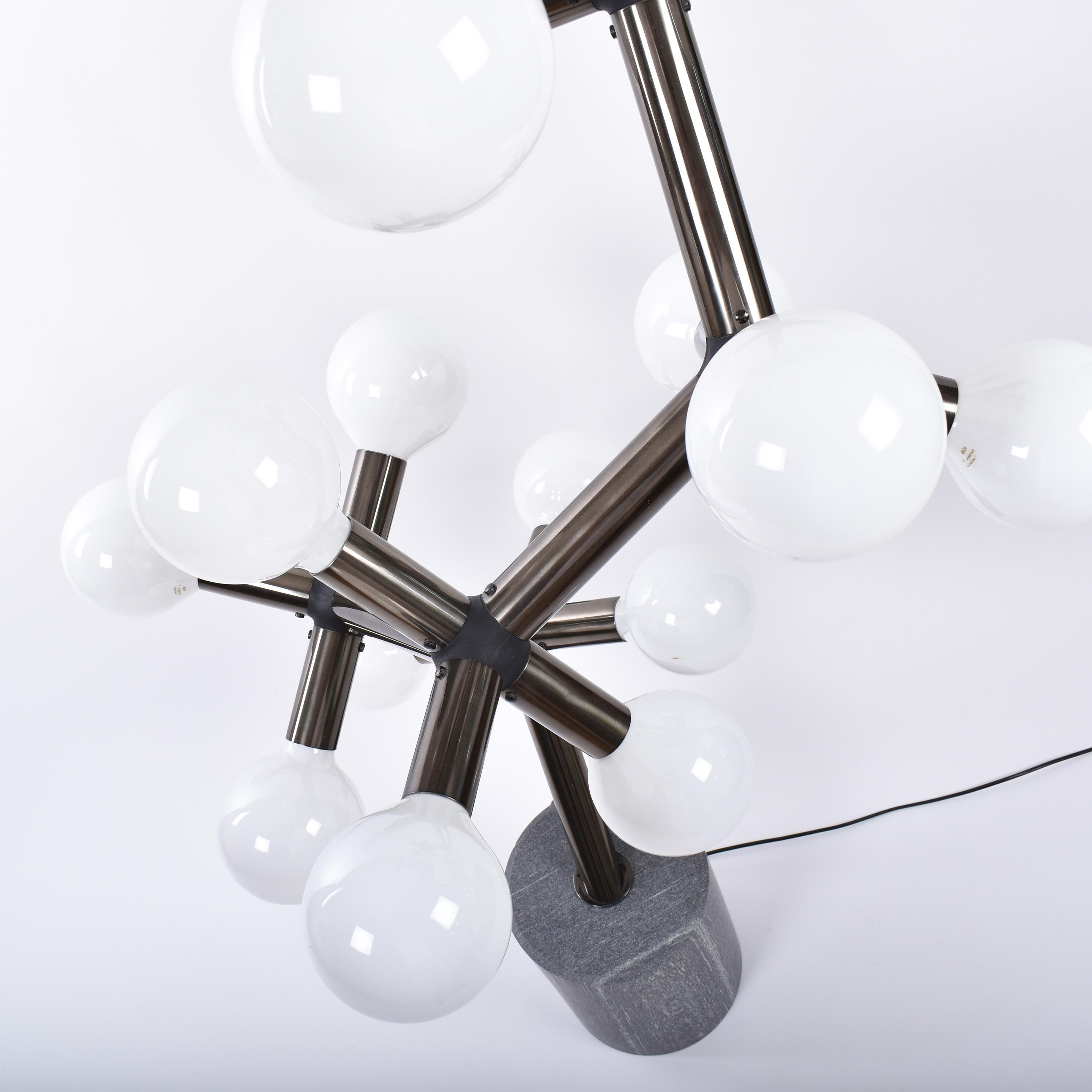Mid-Century Modern Atomic Floor Lamp by Trix & Robert Haussmann for Swisslamps 1