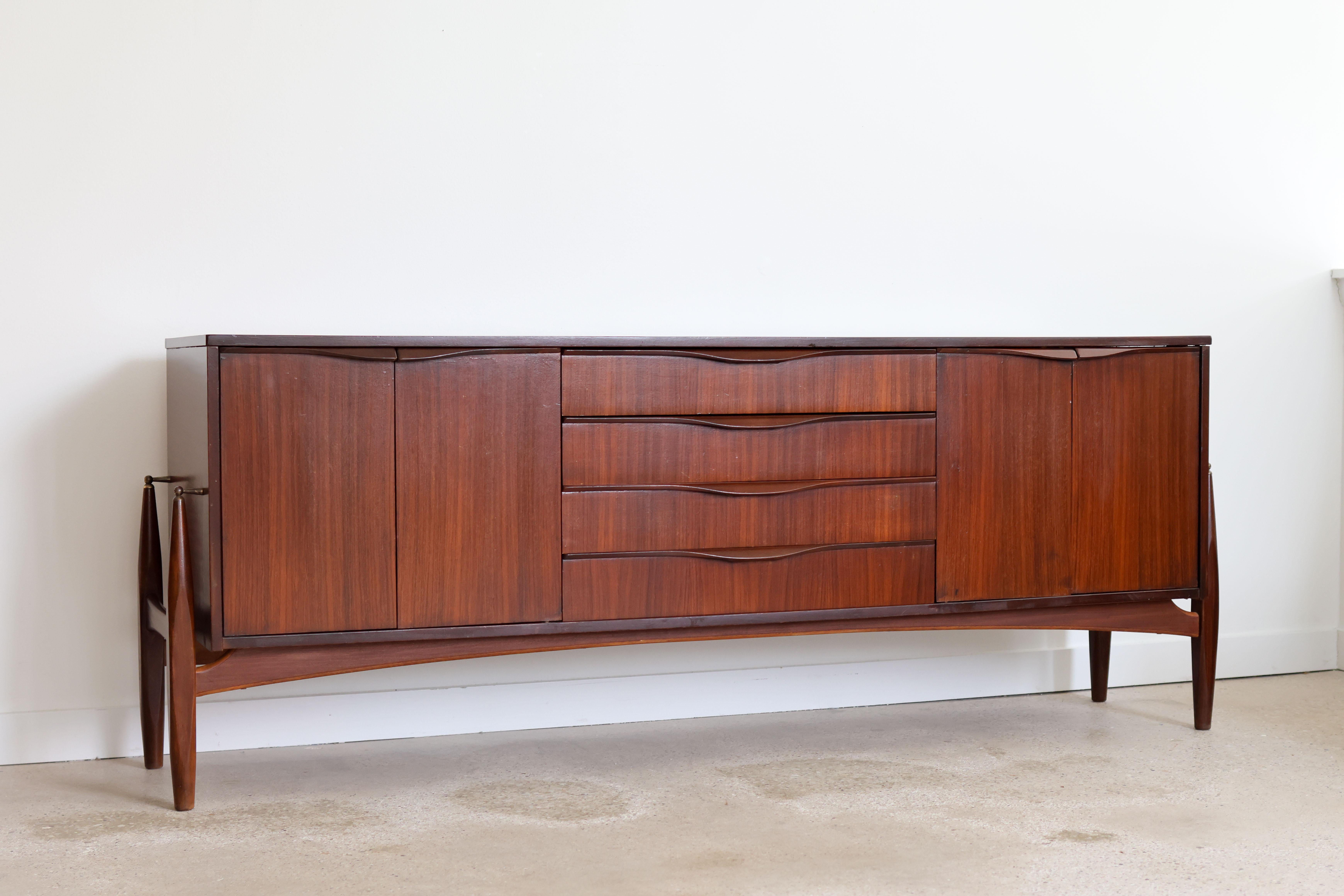 Mid Century Modern Atomic Sideboard by Elliotts of Newbury For Sale 10