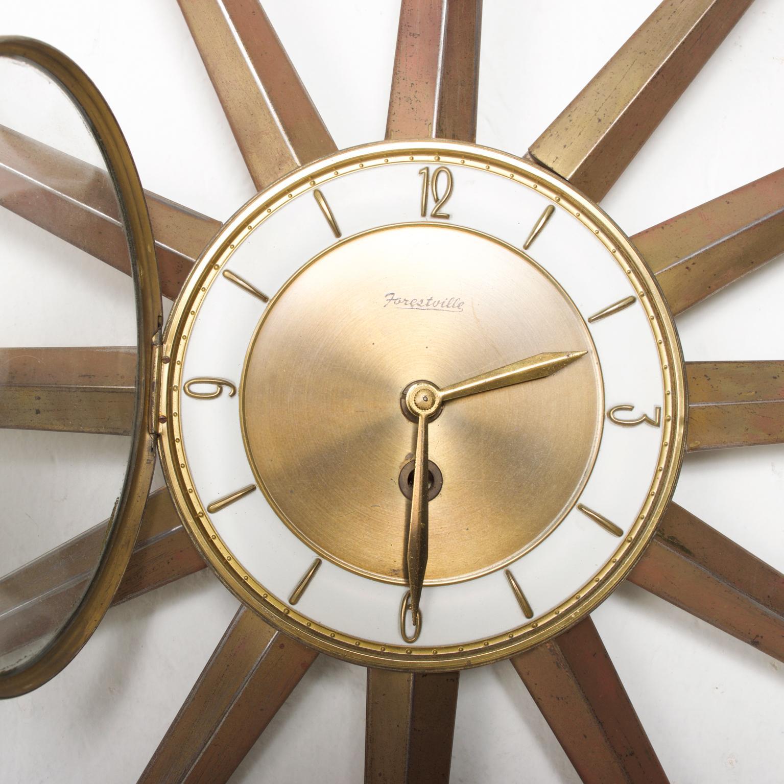 forestville sunburst clock